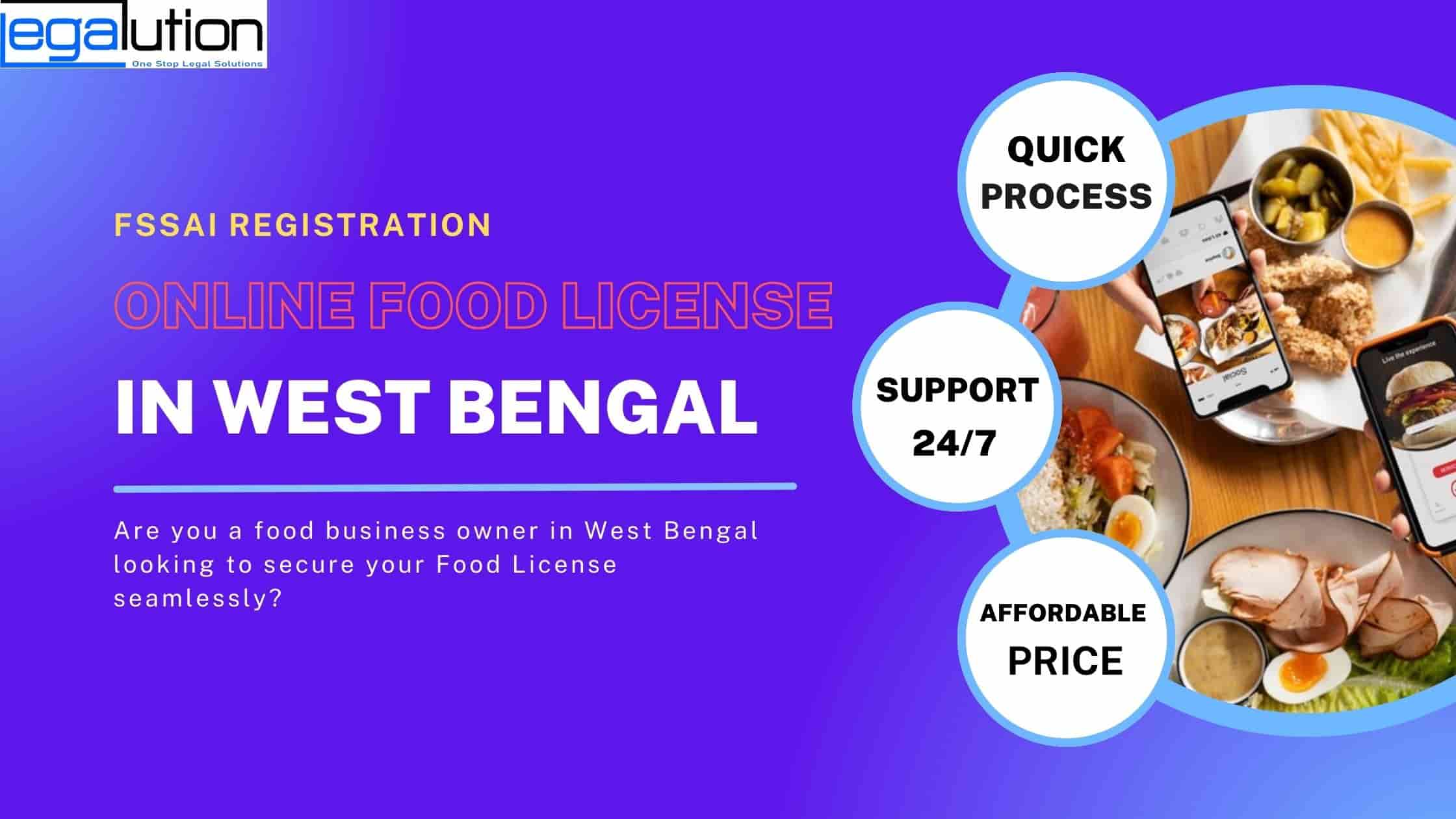 West Bengal Food Licence online Apply
